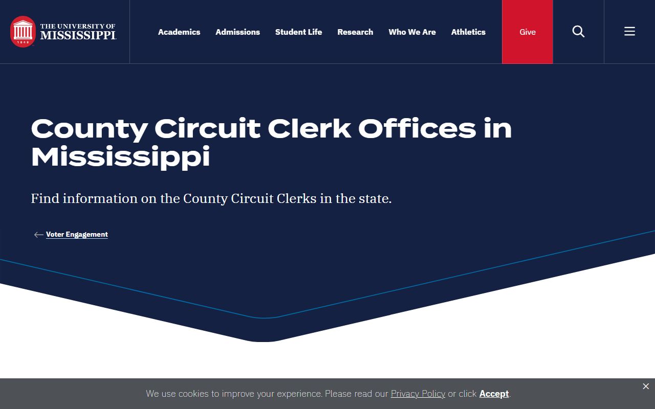 Chickasaw County Circuit Clerk listing in the Mississippi circuit clerk directory