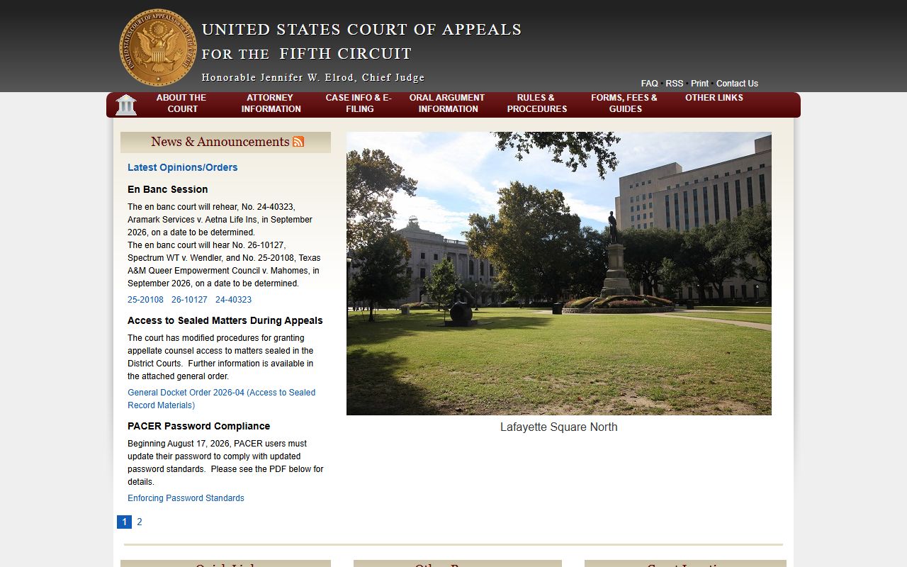 Chickasaw County Circuit Court federal appeals to the Fifth Circuit