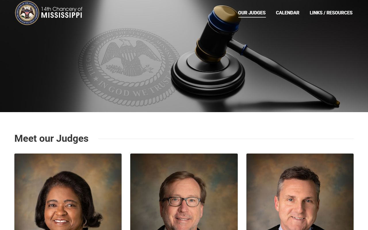 Chickasaw County Circuit Court district chancery judge profiles