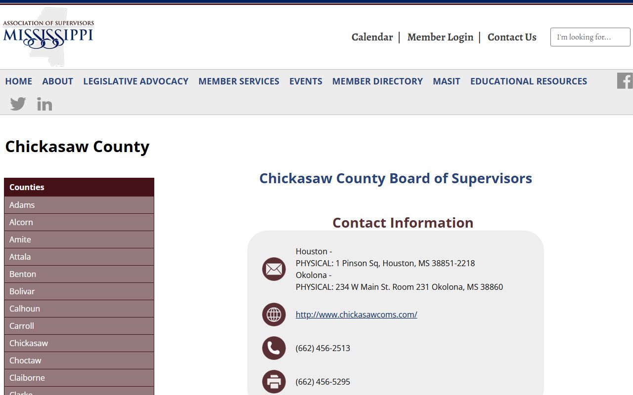 Chickasaw County court records and the county profile for the sheriff and seats